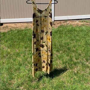 Tan/brown flower dress